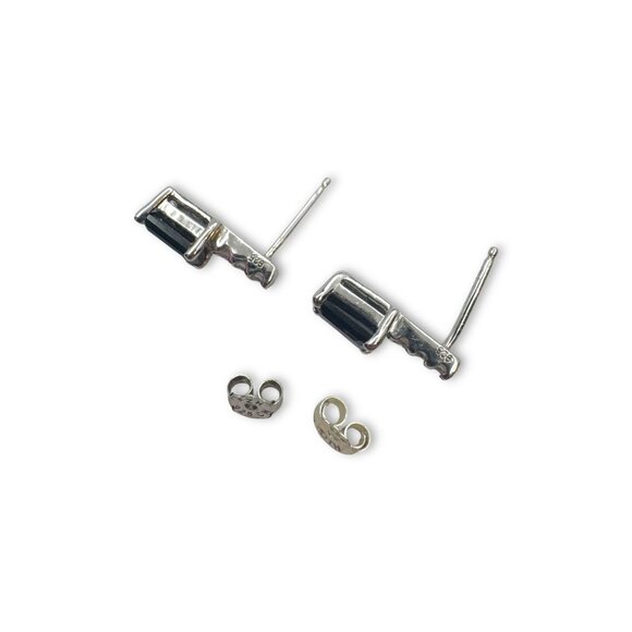 Vera Wang Love Sterling Silver Sapphire & White Sapphire Earrings - Picture 7 of 8